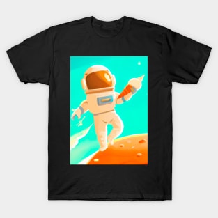 Astronaut with Ice Cream T-Shirt